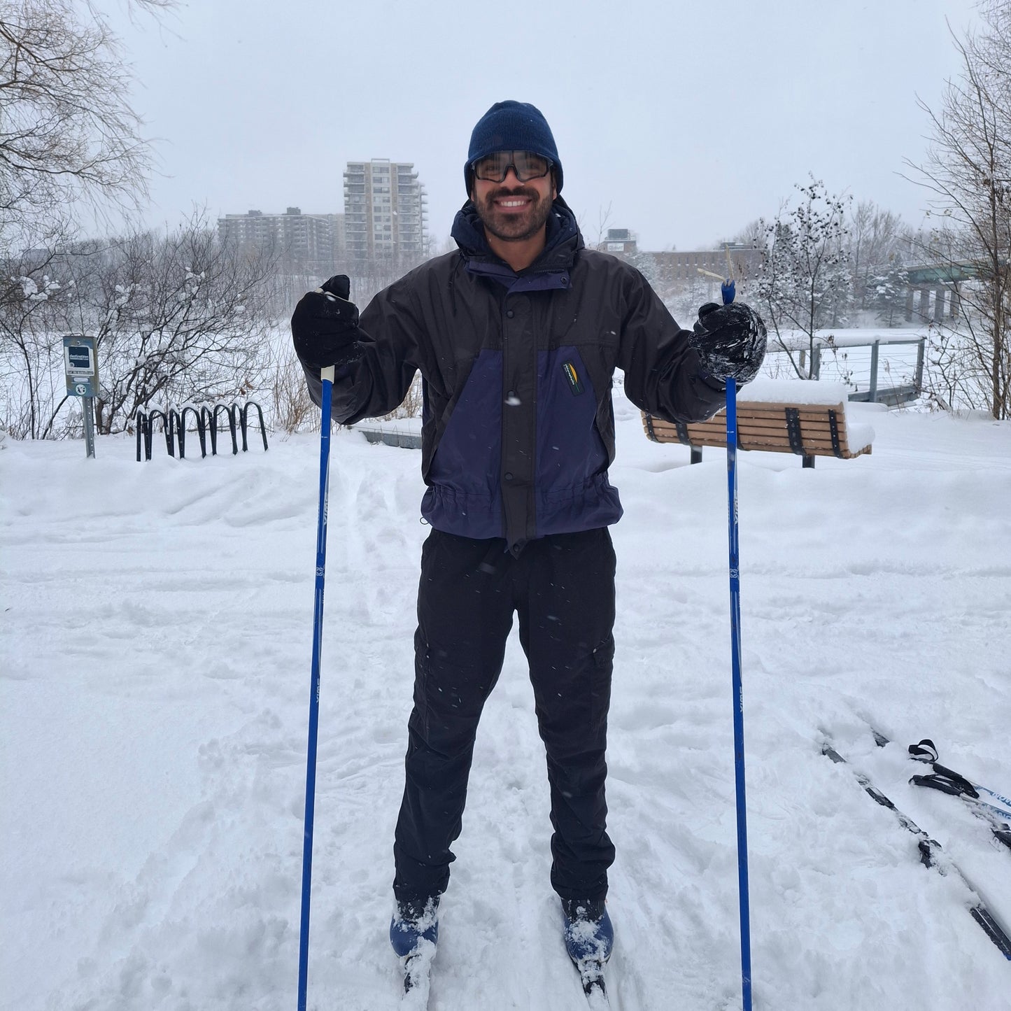 Ali fait du ski